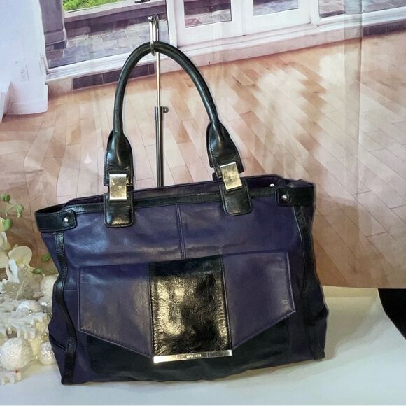 Walter Baker TwoTone Leather Tote XLarge - Picture 1 of 11